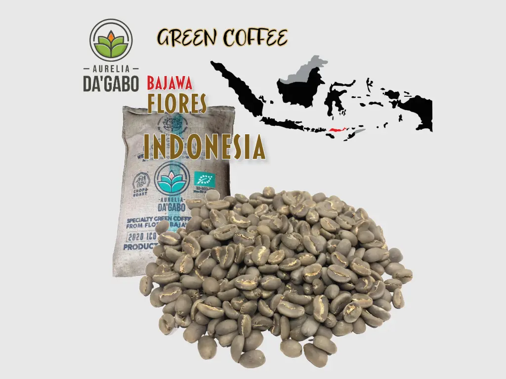 Green Coffee FLORES "PADU" Da'Gabo, Grade 2 Arabica, Bajawa Indonesia, Semi Washed, 70kg